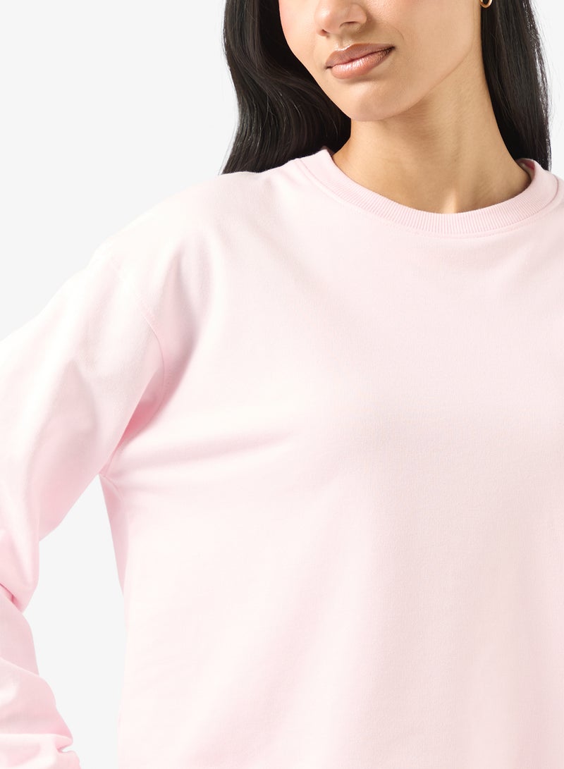 Ginger Basics Cotton Oversize Crew Neck Essential Sweatshirt - Image 3