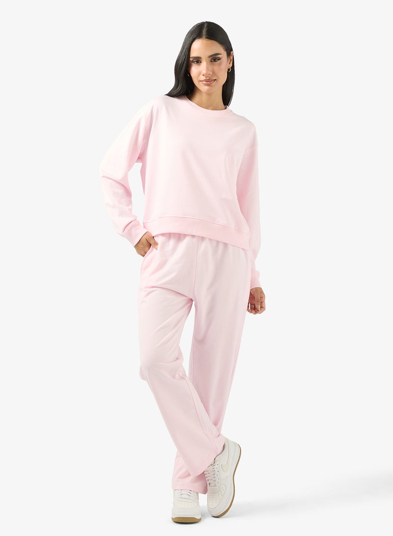 Ginger Basics Cotton Oversize Crew Neck Essential Sweatshirt - Image 4