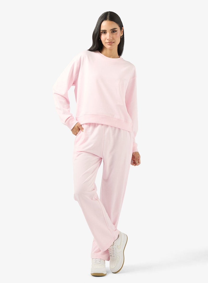 Ginger Basics Cotton Oversize Crew Neck Essential Sweatshirt - Image 4