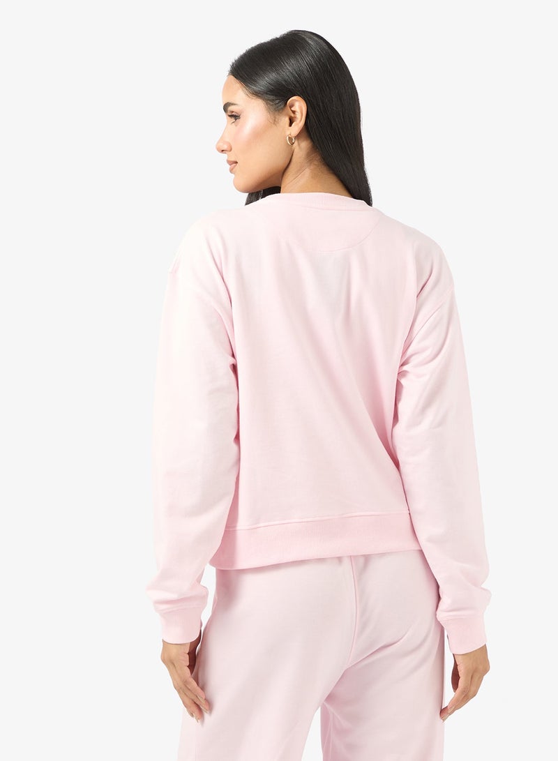 Ginger Basics Cotton Oversize Crew Neck Essential Sweatshirt - Image 2