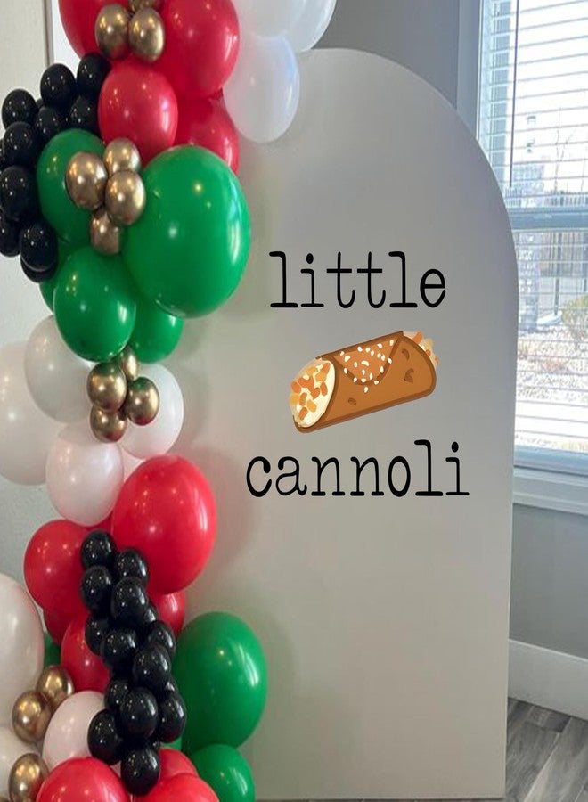 Capiont Little Cannoli Decal - Food Theme Party Decoration, Baby Shower Party Decor Backdrop for Boy or Girl, Baby Shower Gender Reveal Party Supplies (Little Cannoli Brown) - Image 4
