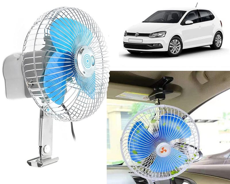 6 Inch 12 Volt DC Auto Rotate On/Off Switch Wiring Set Portable Electric Oscillating car Fan for Polo Exquisite