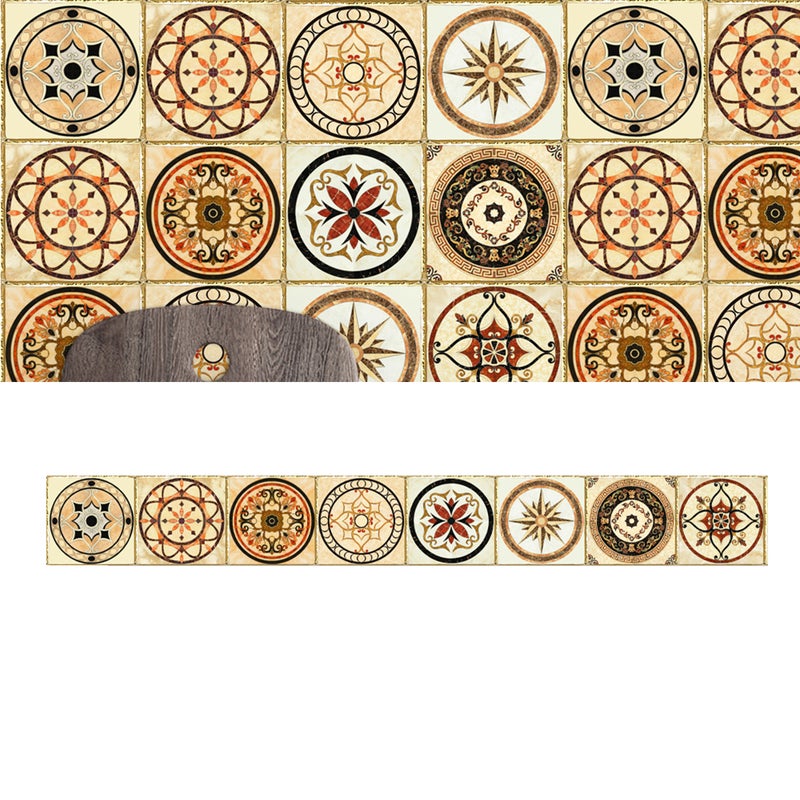 2pcs Tiles Sticker Waist Line Wall Decor Self Adhesive Wallpaper Border Porcelain Stickers For Bathroom Kitchen Imitation Tile Sticker ZTBO-030(500 X 20cm) - Image 3
