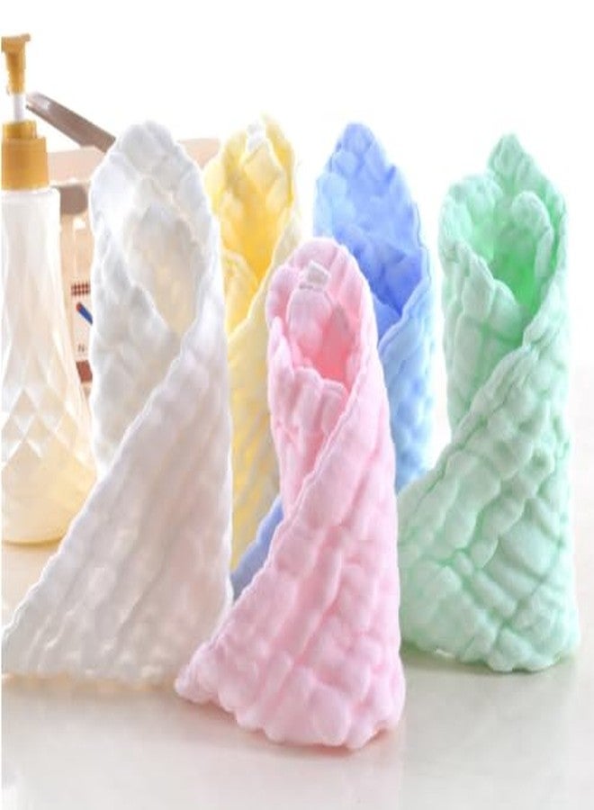 TEDDYIFY Baby Washcloths - Soft Face Cloths for Newborn, Absorbent Baby Wipes, Burp Cloths or Face Towels, Baby Registry as Shower | Pack of 5-10x10 inches (Multicolor (Plain), 25 X 25 Cm) - Image 5