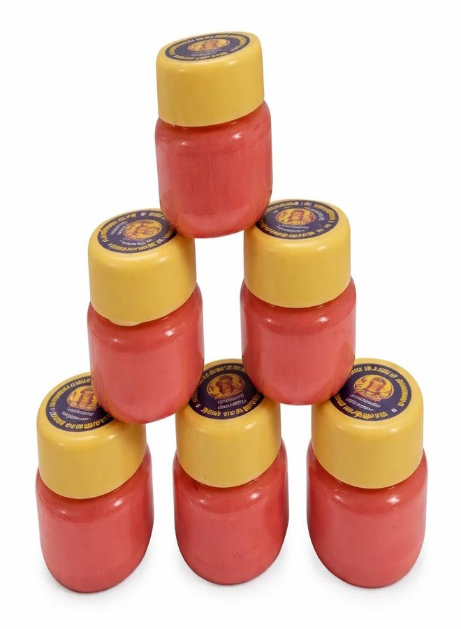 Beauty Tool Natural Sindoor Kumkum Powder for Women Pooja All Natural Water Resistant Orange Pack of 6