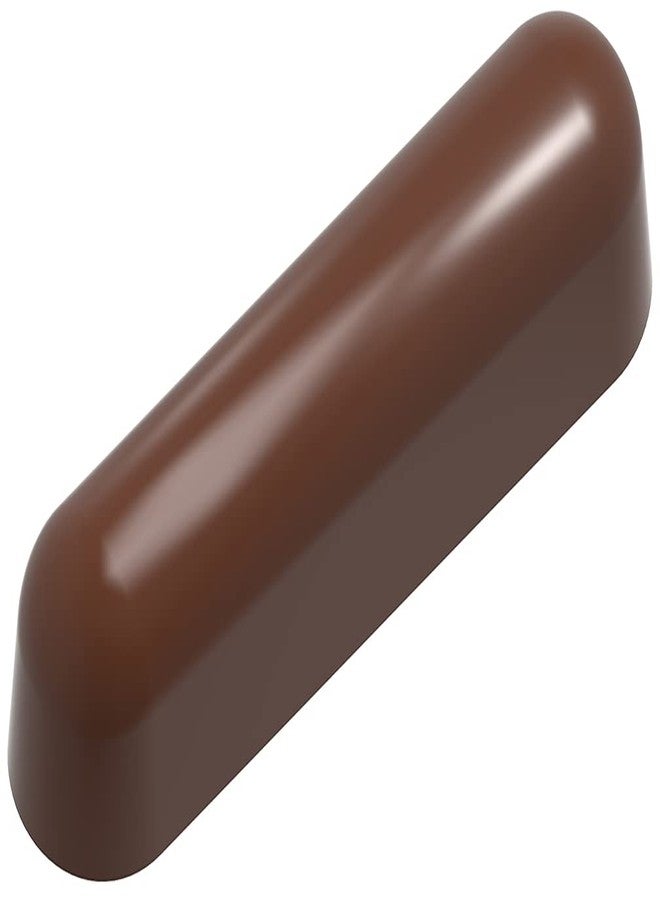 Chocolate World CW12033 Carole Bertuccio Polycarbonate Candy Mold with 12 Éclair-Snack-Bar Cavities, Each 78.5mm x 19mm x 20mm High - Image 1