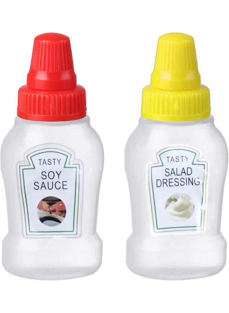 zoba Sauce and Ketchup Dispenser for Lunch Box, Travel and School Plastic - 312 - 4 Pieces - Image 1