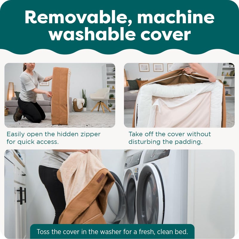 Furhaven Replacement Dog Bed Cover Quilted Sofa-Style, Machine Washable - Iron Gray, Jumbo (X-Large) - Image 4