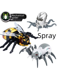 Generic Remote Control Spider Toy Bee Octopus Electric Spray Animal Children Simulation Trick Boy Gift-Color:128-6616 Remote Control-[Spray] Bees  - Image 3