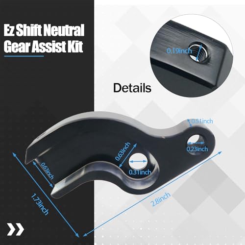 KMBNTU Ez Shift Neutral Gear Assist Kit Compatible with Harley 17 Late Touring and 18 Late Softail M8 Baggers Black - Image 3