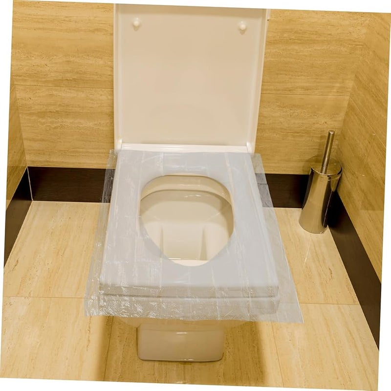 Portable Disposable Toilet Seat Covers 50 Pcs Water Soluble Safe Po Material For Travel - Image 5