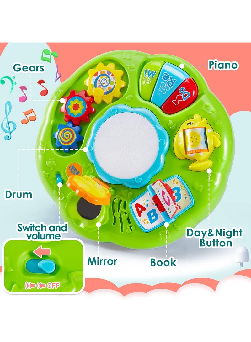 Activity Table, Baby Musical Drum Toy with Lights, Educational Toys, Gift for Infants 18 Months to 3 Years Old - Image 3
