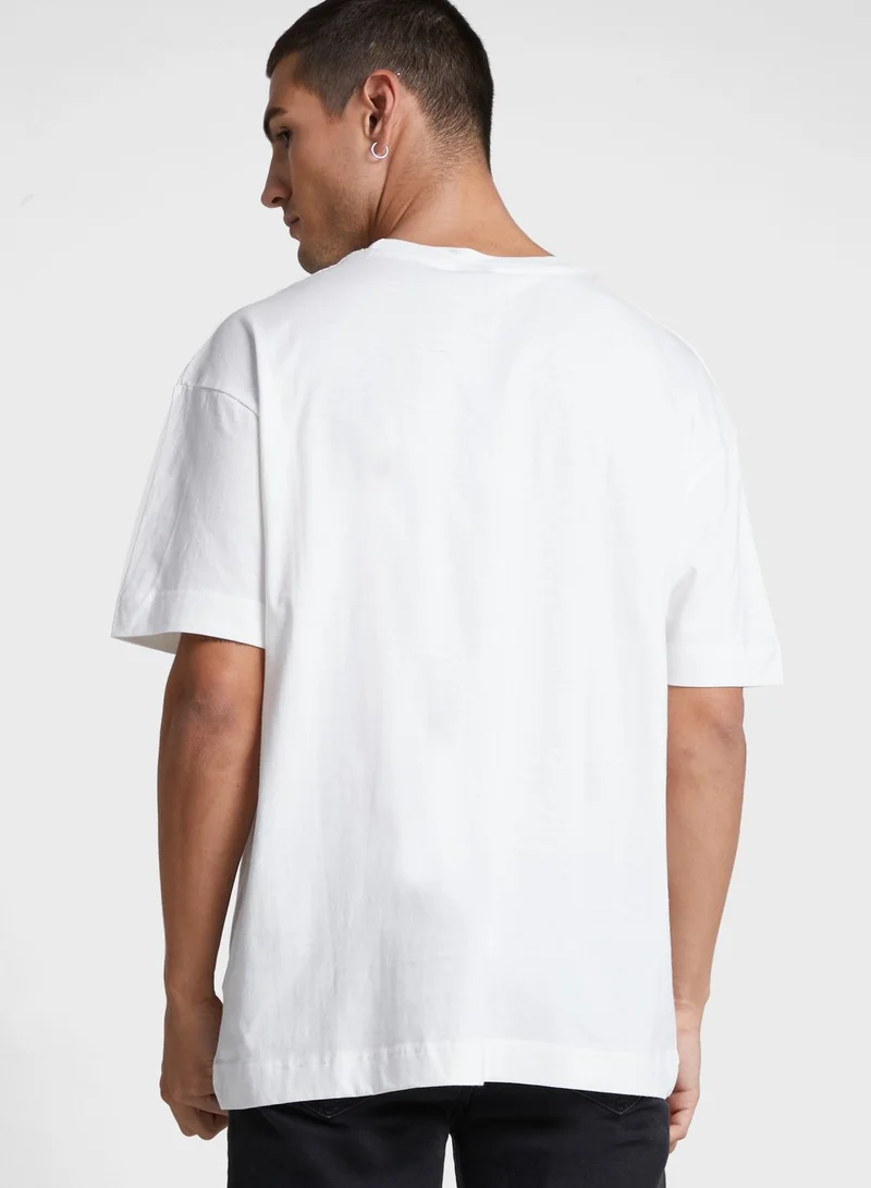 GOOD FOR NOTHING Oversized Branded T-Shirt