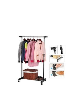 Large single Pole Clothes Hanger, Garment Drying Rack with Rolling wheels, Adjustable Bars Stainless Steel Poles, Silver - pzsku/ZAF879A4A72B45D1C5FEBZ/45/_/1723461947/7785606b-4248-4db7-b20e-e09e9181df79