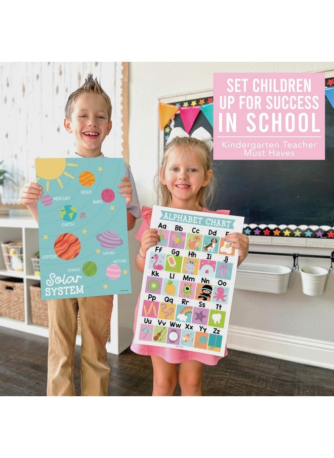 Hadley Designs 16 Colorful Preschool Classroom Posters - Educational Posters For Toddlers 1-3, Toddler Learning Posters, Homeschooling Supplies, Alphabet Poster For Toddlers, Days Of The Week Poster For Kids Posters  - Image 3