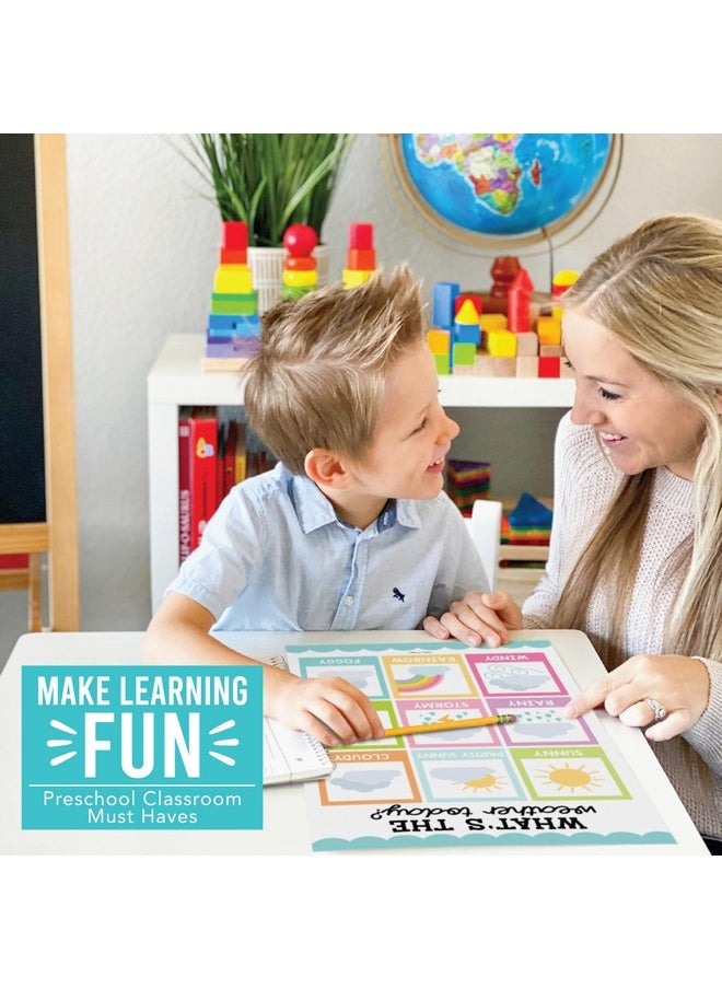 Hadley Designs 16 Colorful Preschool Classroom Posters - Educational Posters For Toddlers 1-3, Toddler Learning Posters, Homeschooling Supplies, Alphabet Poster For Toddlers, Days Of The Week Poster For Kids Posters  - Image 2