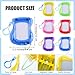 Aodaer 12 Pieces Mini Magnetic Drawing Board with Pen 4 Inch Backpack Keychain Clip Drawing Boards Erasable Doodle Board Sketch Pad Drawing Tablet for Birthday Gifts Car Trip Educational Toys - Image 4