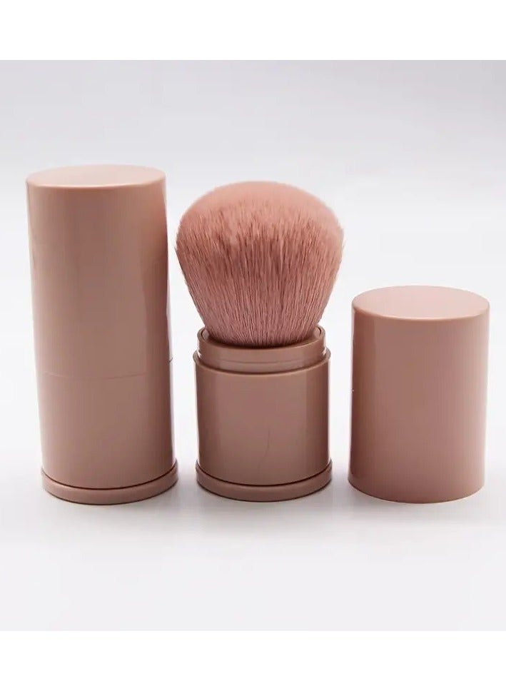 أوريتي فرش المكياج فرشاة مكياج كبيرة قابلة للسحب ومريحة مع غطاء للبودرة وأحمر الخدود - أسود - Image 3