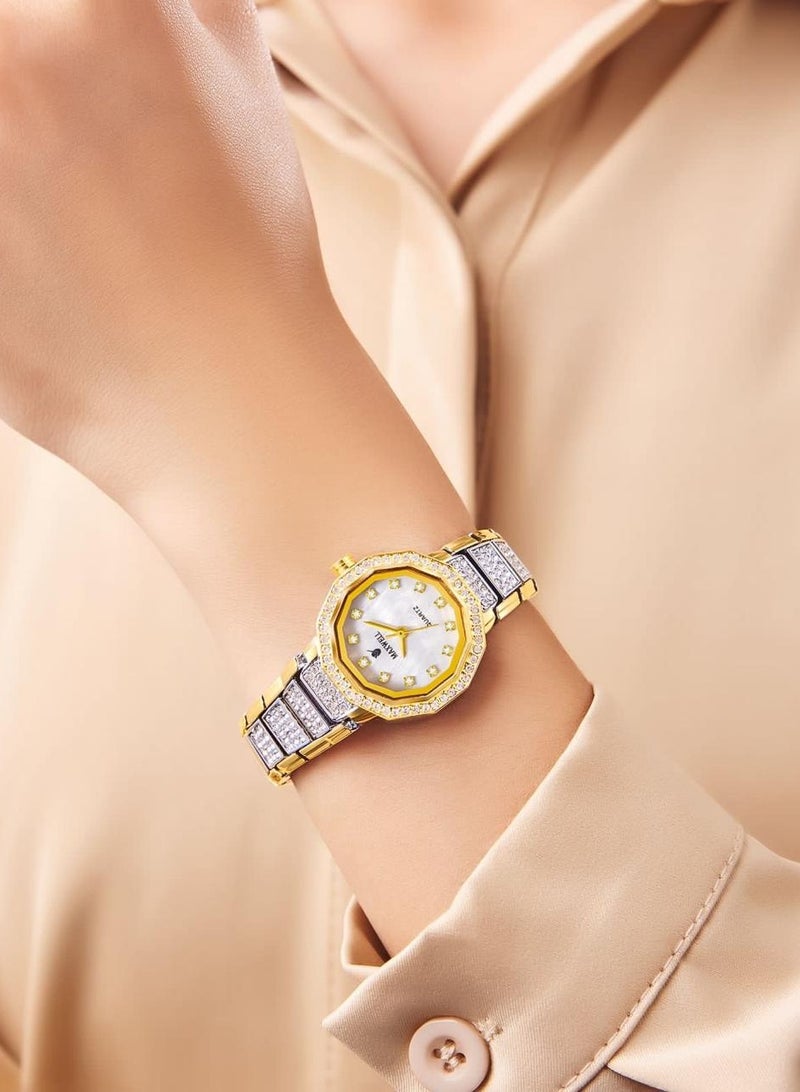 Maxwell women's watch, waterproof, one-year warranty, warranty card