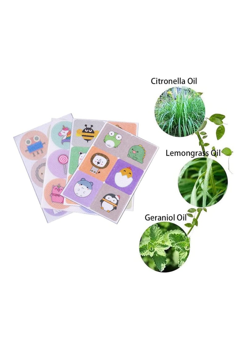 SOLARAE Mosquito Repellent Sticker, Anti-Mosquito Patches for Children Adults Outdoor indoor, Cartoon 4 Packs Mosquito Repellent Stickers Up to 24 Hour of Protection(144 Stickers) - Image 3