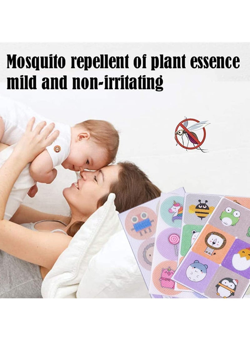 SOLARAE Mosquito Repellent Sticker, Anti-Mosquito Patches for Children Adults Outdoor indoor, Cartoon 4 Packs Mosquito Repellent Stickers Up to 24 Hour of Protection(144 Stickers) - Image 2