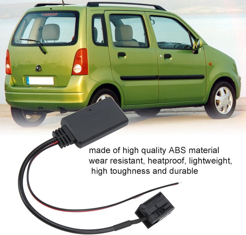 woobles Bluetooth Aux Cable Adapter, Bluetooth 5.0 Aux Cable Adapter Wireless Audio Adatper Replacement for Opel Agila Antara Astra Combo Corsa - Image 3