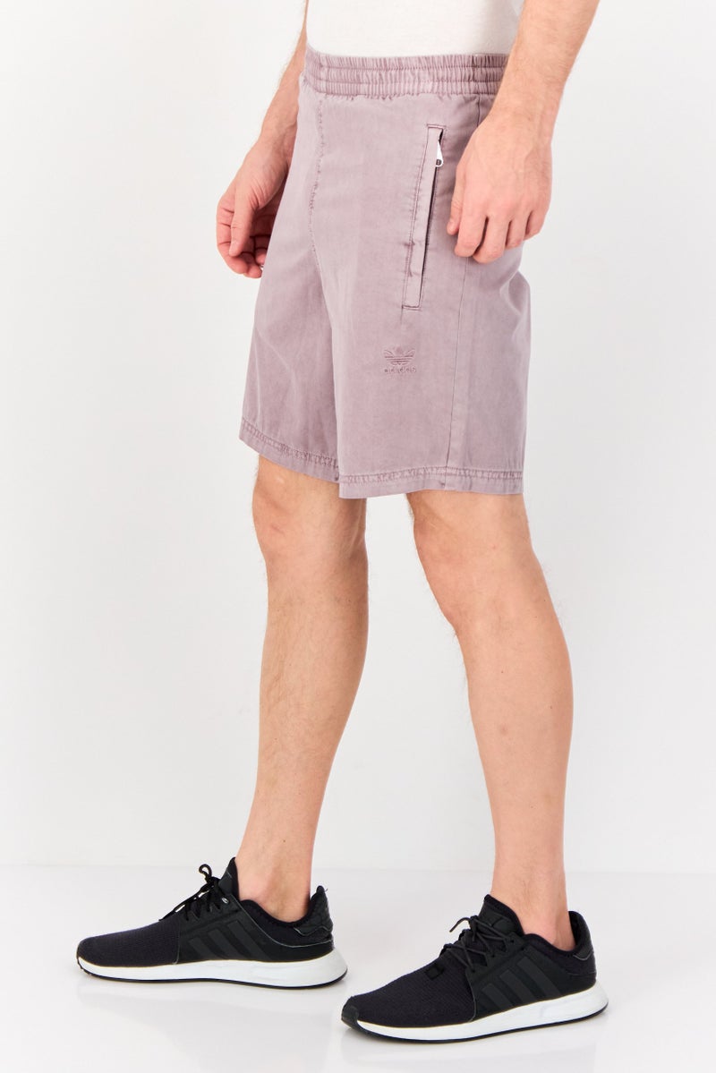 adidas Originals Men Sportswear Fit Embroidered Logo Outdoor Short, Mauve  - Image 2