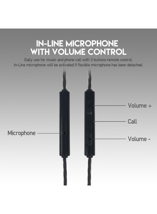 فانتيك سماعات أذن EG2 SCAR للألعاب - مكبر صوت: 10 مم - ميكروفون: متعدد الاتجاهات - موصل: TRRS - طول السلك: 1.2 متر - ميكروفون قابل للفصل - Image 5