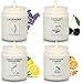 FIQNPAU Soy Wax Scented Candle Gift Set 4 Pack Lavender Orange Lemon Scents Long Lasting Aromatherapy Candles for Home Relaxing Gifts for Women Perfect for Holiday Thanksgiving Christmas - Image 1