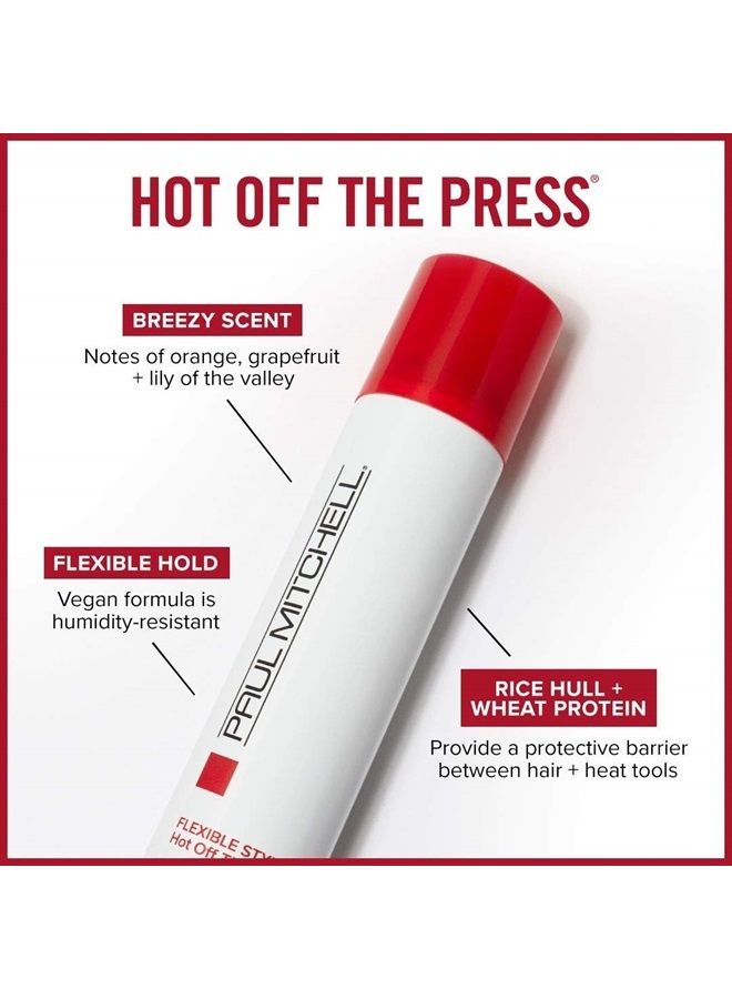 Paul Mitchell Hot Off The Press Thermal Protection Hairspray, Perfect Prep + Finish For Heat Styling, All Hair Types, 6 oz. - Image 2