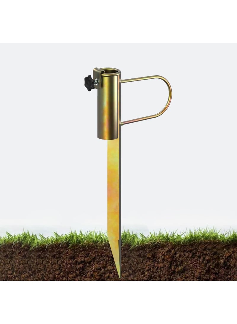 Zikra Portable Beach Umbrella Sand Anchor, Heavy Duty Metal Beach Umbrellas Holder Stands Grass Auger Ideal for Use in Soil Sands - Image 1