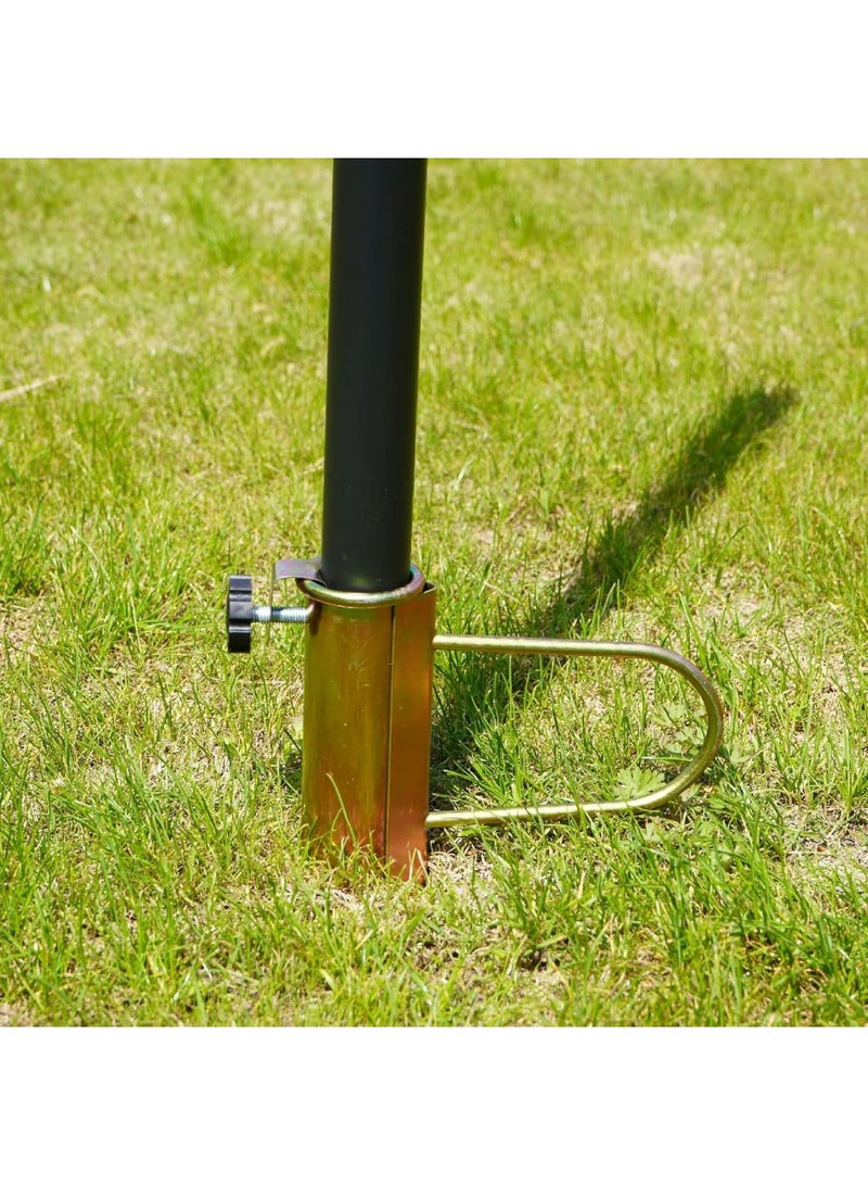 Zikra Portable Beach Umbrella Sand Anchor, Heavy Duty Metal Beach Umbrellas Holder Stands Grass Auger Ideal for Use in Soil Sands - Image 4