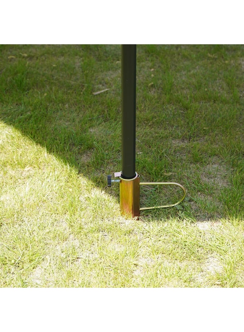 Zikra Portable Beach Umbrella Sand Anchor, Heavy Duty Metal Beach Umbrellas Holder Stands Grass Auger Ideal for Use in Soil Sands - Image 2