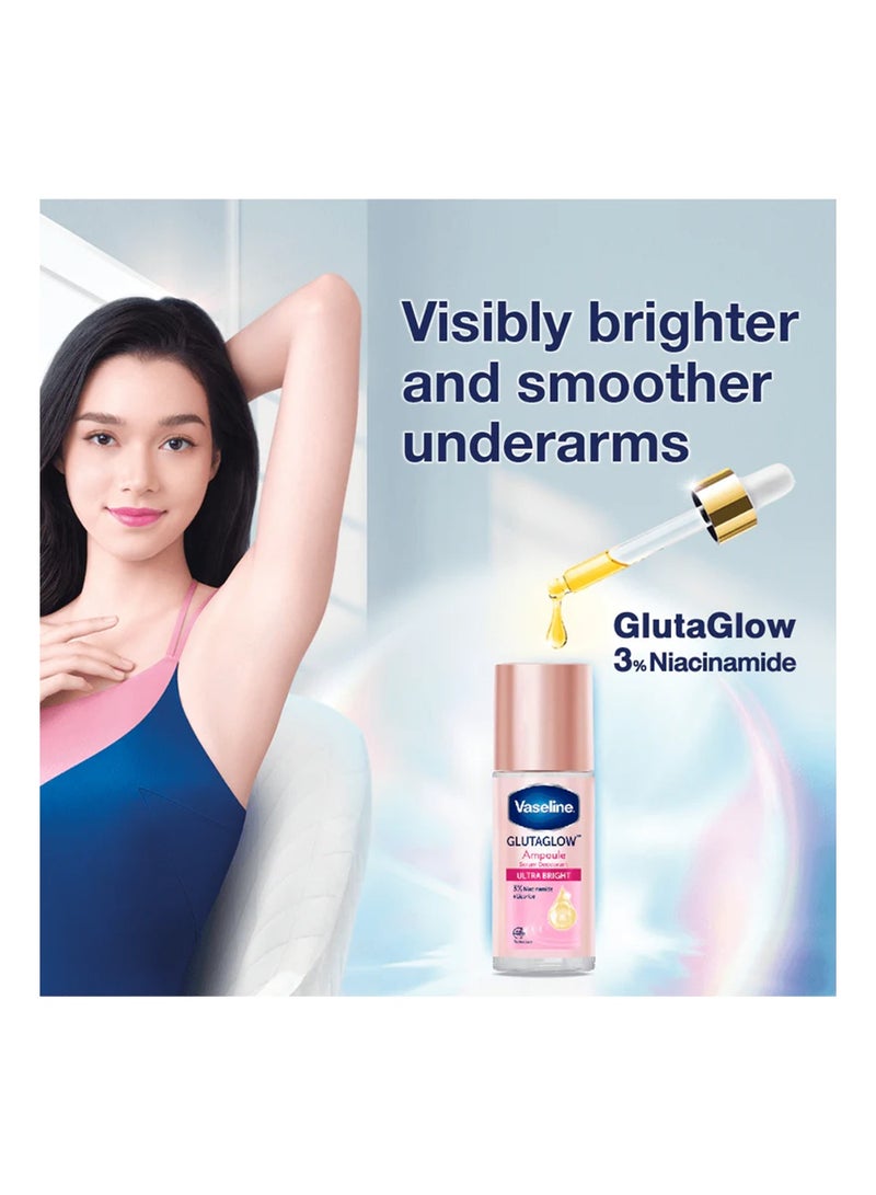 Vaseline Glutaglow Ultra Bright Ampoule Serum Deodorant 45 ML - Image 3