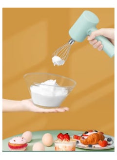 Kimaya Wireless electric egg beater portable cordless handheld mixer, 3-speed adjustable lightweight USB rechargeable hand Mixer stainless steel egg whisk with double egg sticks for kitchen baking and cooking  - Image 2