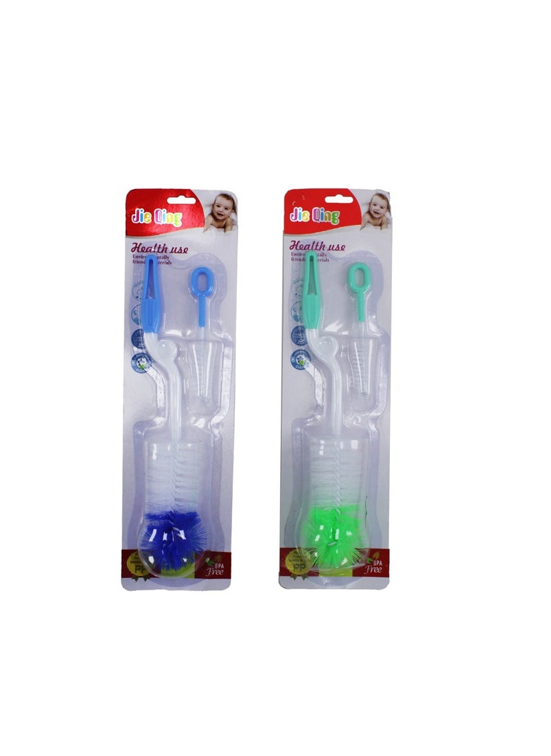AL QADAH - Feeding Bottle Cleaning Brush Set - Pack of 2 - Image 1