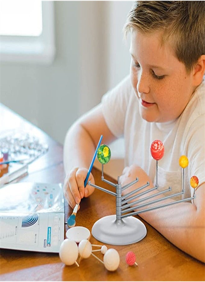 ORiTi - Solar System Model Kit for Kids,Glow In The Dark Solar System Glow in The Dark 3D Planets Arts and Crafts Science Kits Toys for Kids Aged 8+ - Image 1