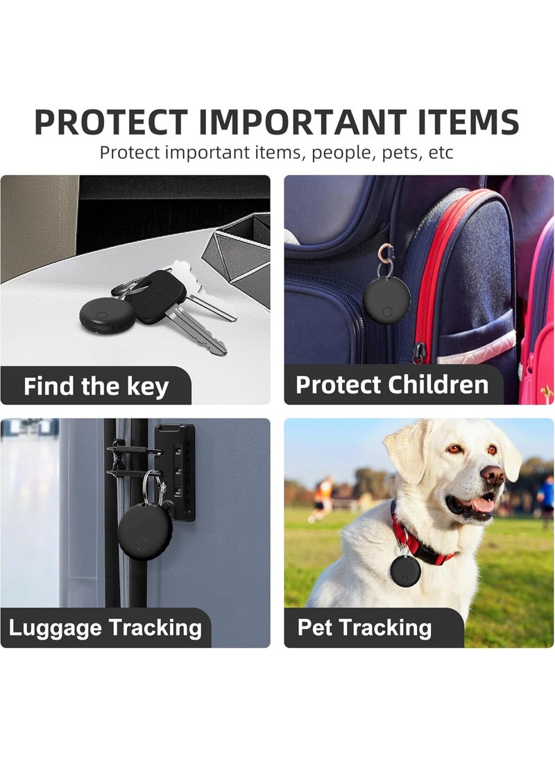 Smart Tag Works with Find My App (iOS 14.6 Above), Keys Finder and Item Locator for Luggage, Backpack, Suitcases and More, Replaceable Battery, IP67 Waterproof Tracking Tags-5 Pack(Black) - Image 5