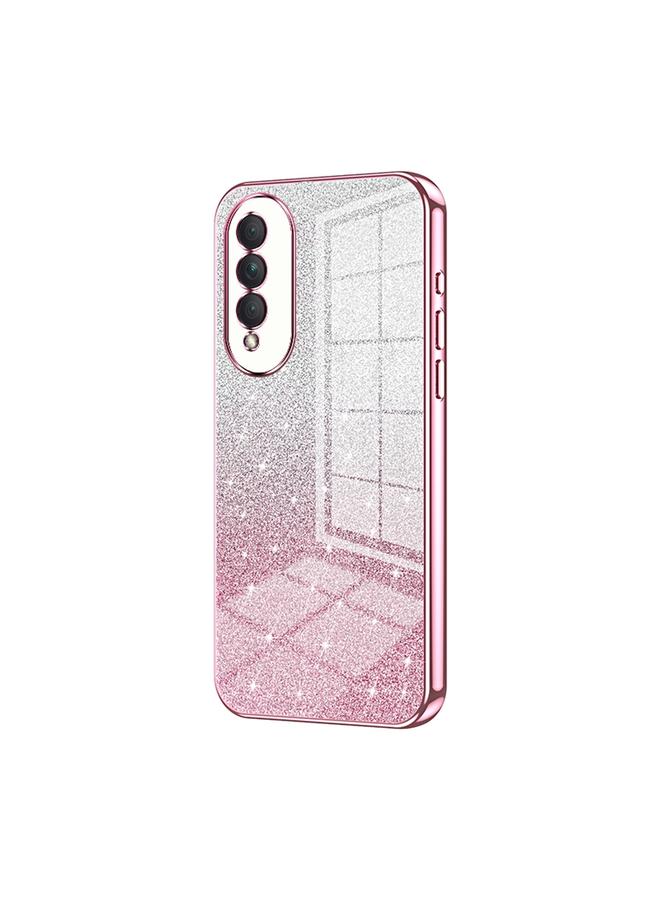 S-TOP Case For Honor X20 SE / Huawei nova 10z Gradient Glitter Powder Electroplated Phone Case - Image 1