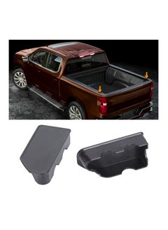 KASTWAVE Bed Rail Stake Pocket Covers for GMC Sierra 1500/ for Chevy Silverado 1500 2019-2022 & for Silverado/ for Sierra 2500/3500 HD 2020 2021 2022 Rear Truck Tonneau Covers Stake Holes Cap Plugs (2 Packs)  - Image 1