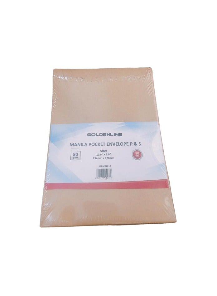Generic Diamondline Brown Envelope 100gsm 10x7 50pcs  - Image 1