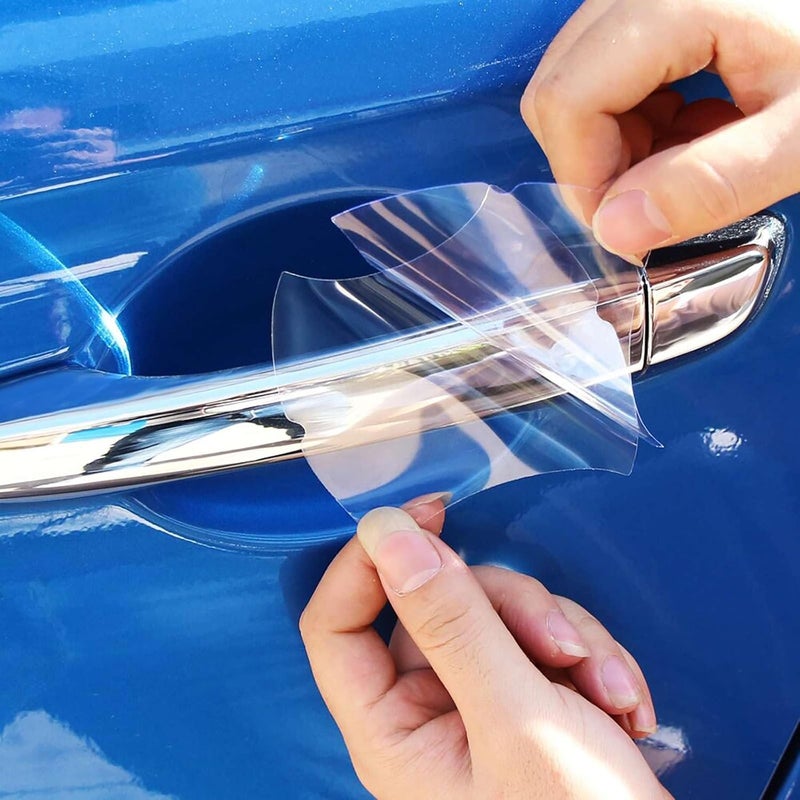 EzAuto Wrap 4PCs 3M Scotchguard Clear Door Cup Handle Paint Scratch Protection Guard Film - Image 5