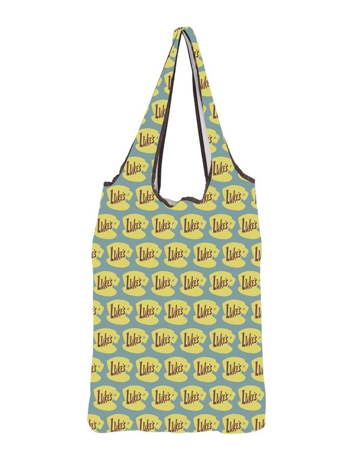 MBMSO Luke's Coffee Reusable Bag Stars Hollow Merch Gilm TV Show Gift for Rory Lorelai Fans Lukes Diner Foldable Shopping Bag (Luke's F-Bag) - Image 1