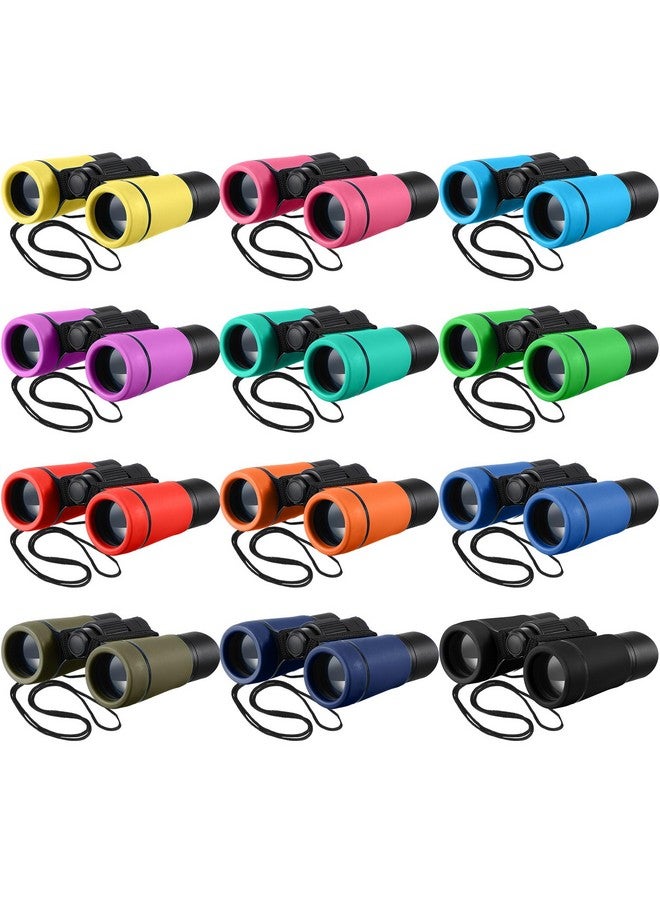Yunsailing 12 Pcs Kids Binoculars - Shock Proof, Folding, Small Telescope for Age 3-12 Boys & Girls - Educational Learning Binoculars for Hunting, Bird Watching, Camping & Outdoor - Image 1