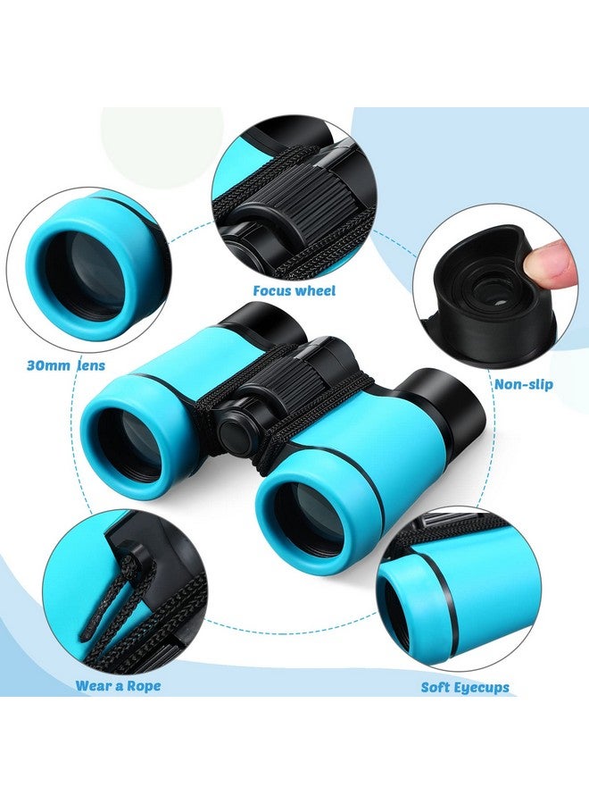 Yunsailing 12 Pcs Kids Binoculars - Shock Proof, Folding, Small Telescope for Age 3-12 Boys & Girls - Educational Learning Binoculars for Hunting, Bird Watching, Camping & Outdoor - Image 3