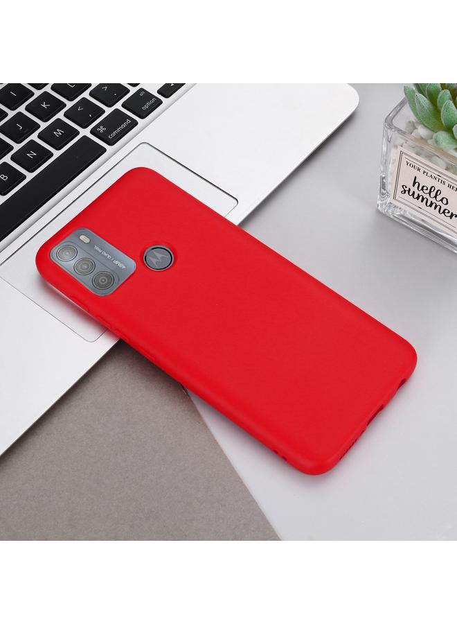 S-TOP Case For Motorola Moto G50 Pure Color Liquid Silicone Shockproof Full Coverage Case - Image 2