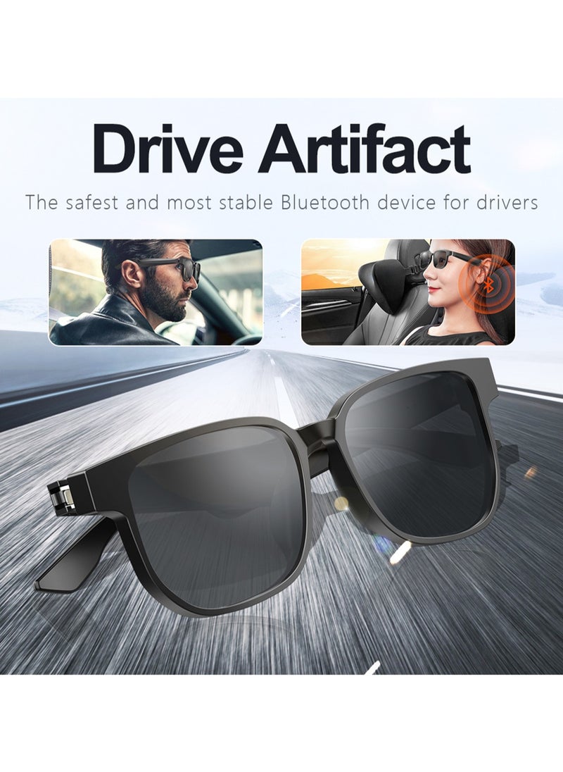 Generic Smart Glasses, Sunglasses For Drivers To Block Blue Light, Bluetooth Headset AI Audio Glasses to Liberate Both Ears (GS09 Black)  - Image 4