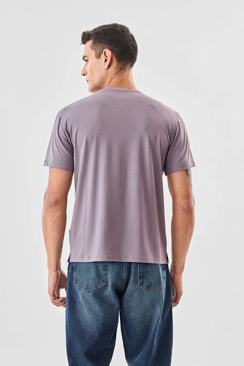 SNITCH Basic Side Slit Stretch T-Shirt