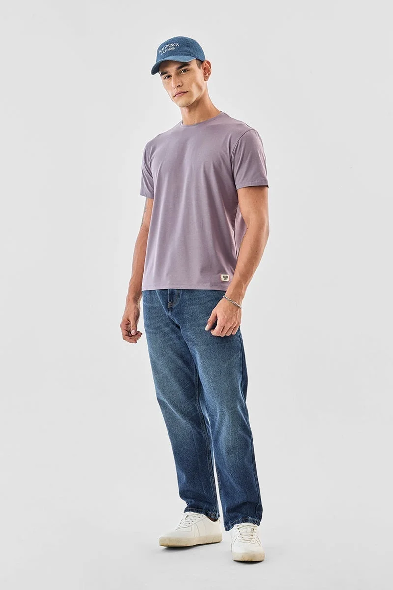 SNITCH Basic Side Slit Stretch T-Shirt