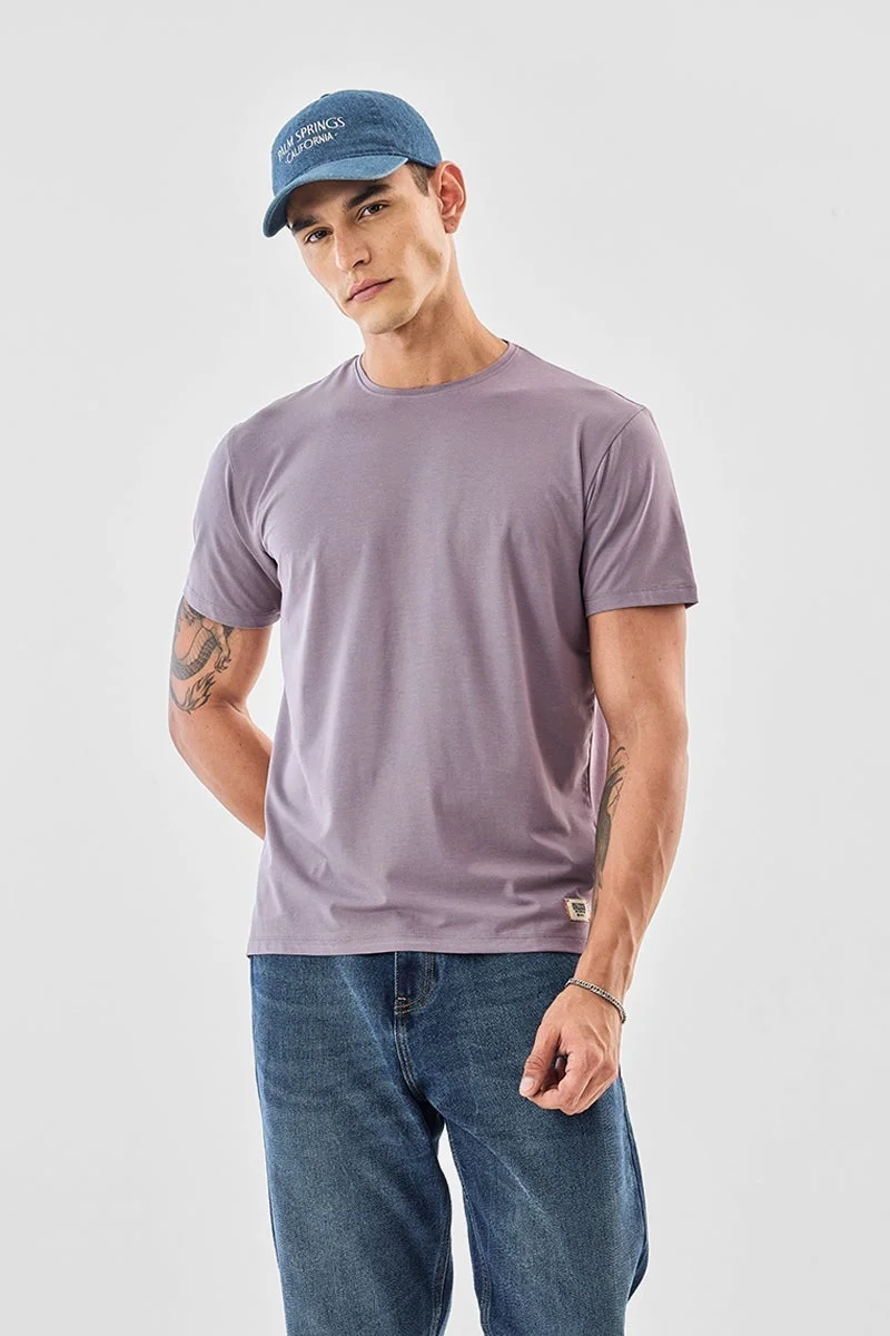SNITCH Basic Side Slit Stretch T-Shirt